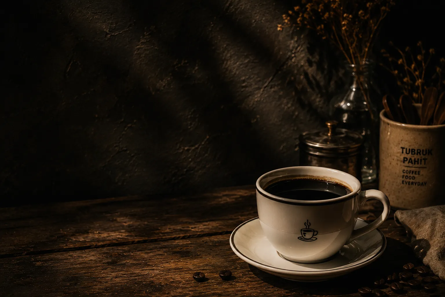 A cup of tubruk pahit