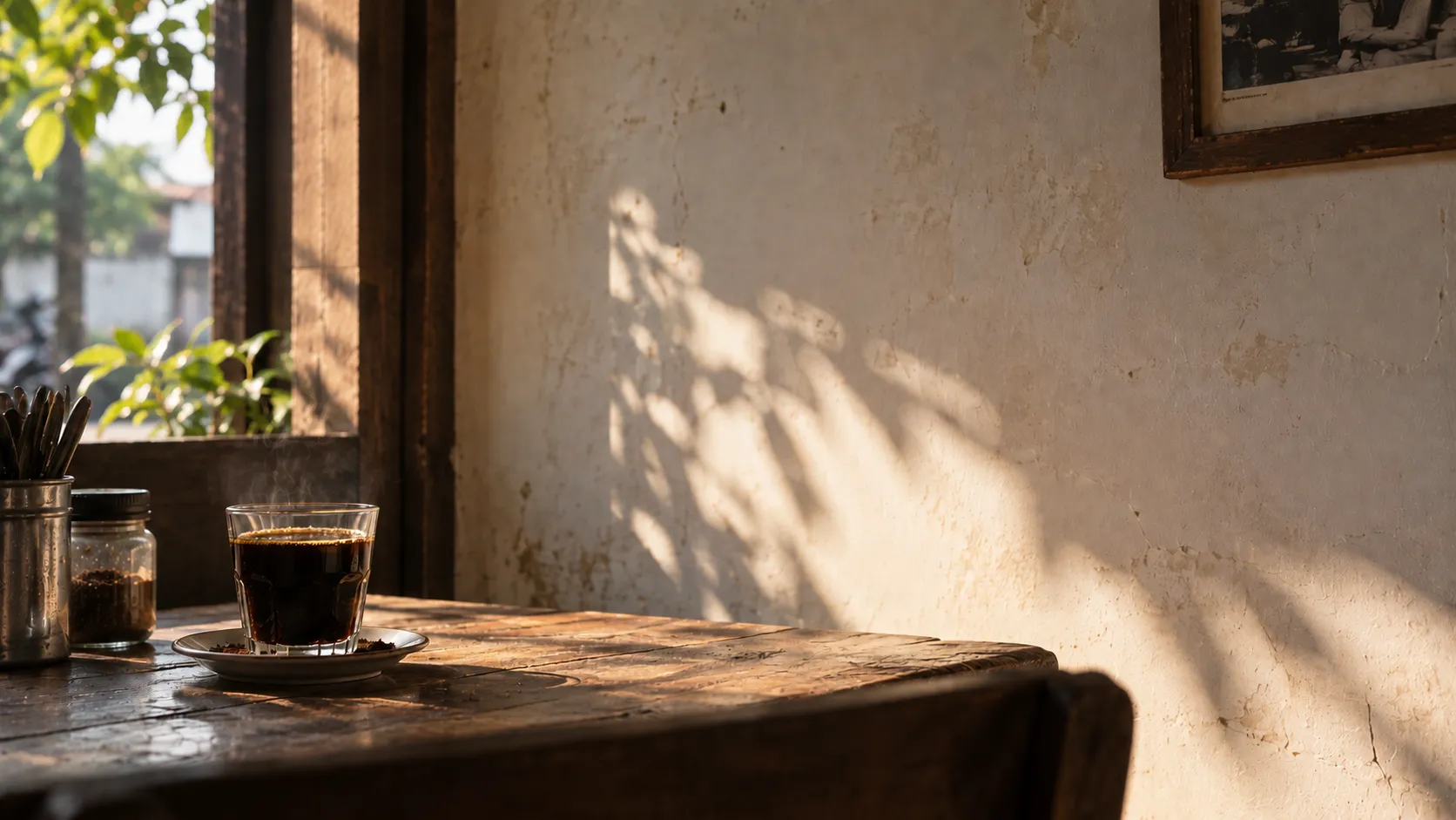 A cup of tubruk pahit