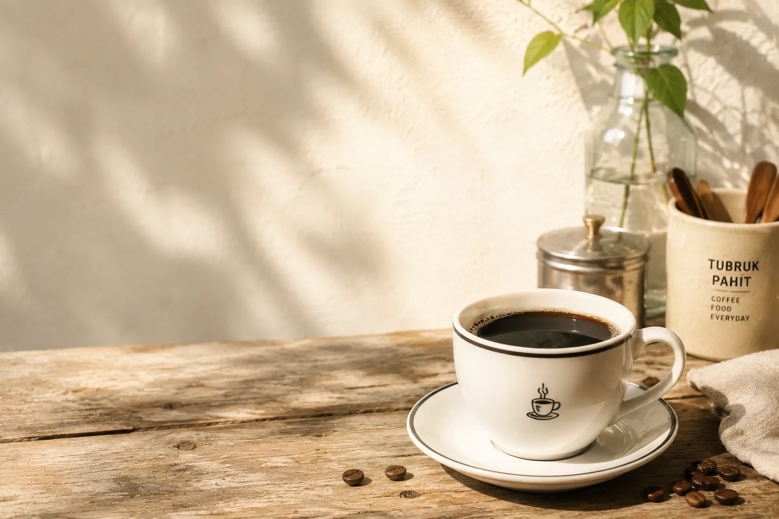 A cup of tubruk pahit